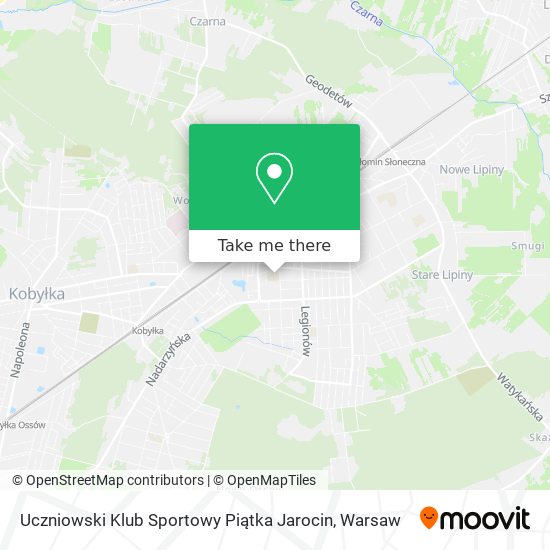 Uczniowski Klub Sportowy Piątka Jarocin map