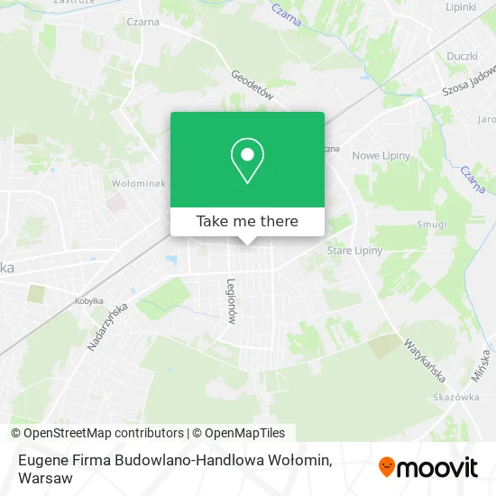 Eugene Firma Budowlano-Handlowa Wołomin map