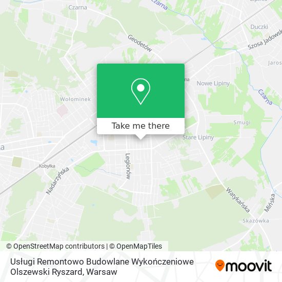 Usługi Remontowo Budowlane Wykończeniowe Olszewski Ryszard map