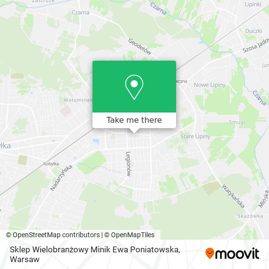 Sklep Wielobranżowy Minik Ewa Poniatowska map