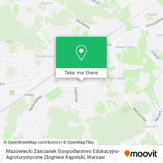 Mazowiecki Zaścianek Gospodarstwo Edukacyjno-Agroturystyczne Zbigniew Kępiński map