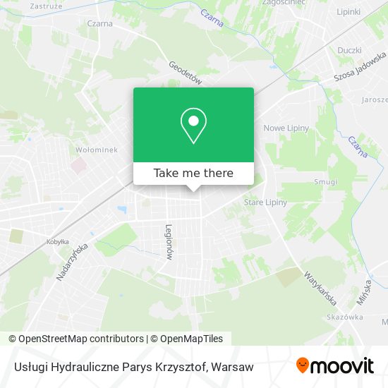 Usługi Hydrauliczne Parys Krzysztof map