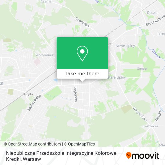 Niepubliczne Przedszkole Integracyjne Kolorowe Kredki map