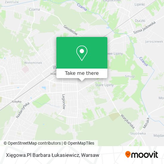 Xięgowa.Pl Barbara Łukasiewicz map