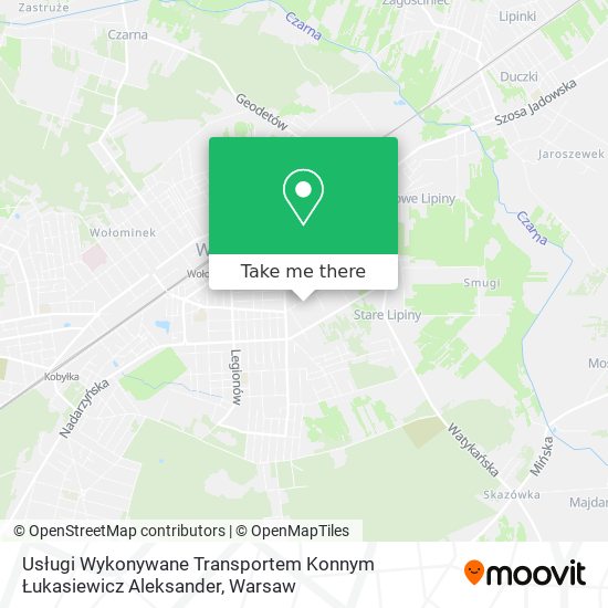 Usługi Wykonywane Transportem Konnym Łukasiewicz Aleksander map