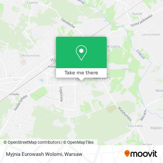 Myjnia Eurowash Wolomi map