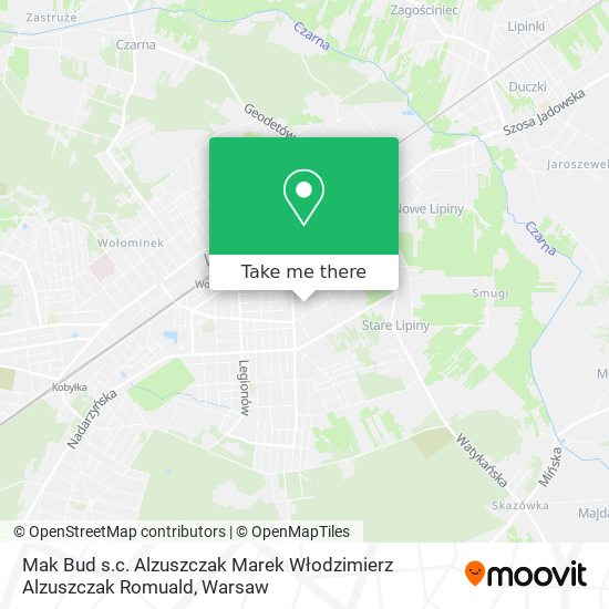 Mak Bud s.c. Alzuszczak Marek Włodzimierz Alzuszczak Romuald map