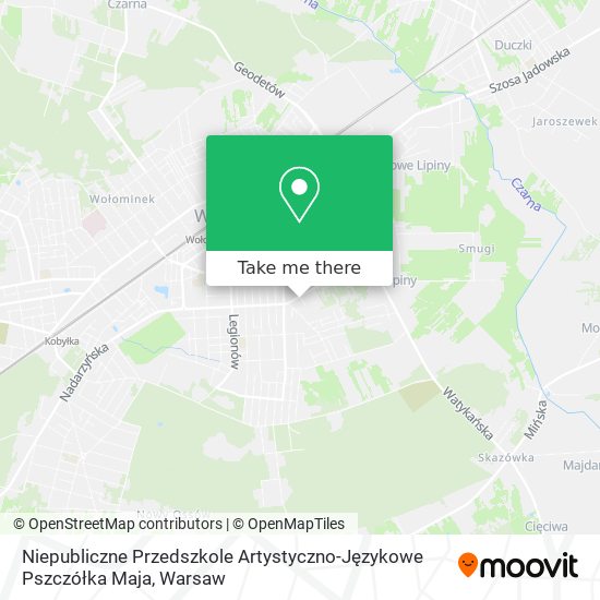 Niepubliczne Przedszkole Artystyczno-Językowe Pszczółka Maja map