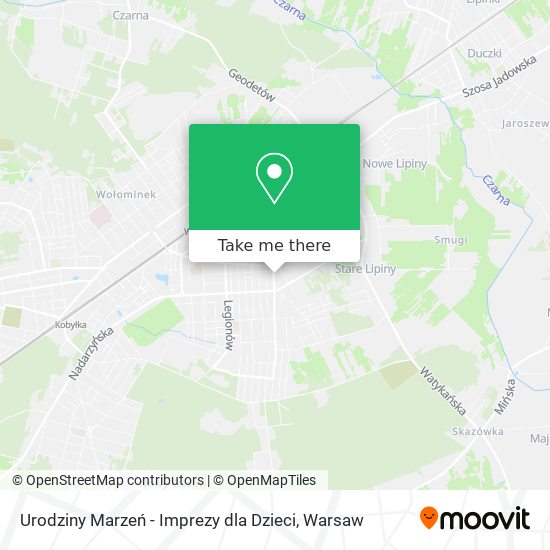 Urodziny Marzeń - Imprezy dla Dzieci map