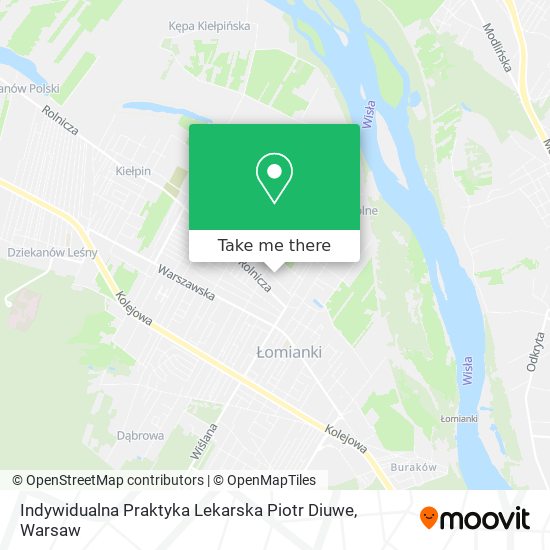 Indywidualna Praktyka Lekarska Piotr Diuwe map