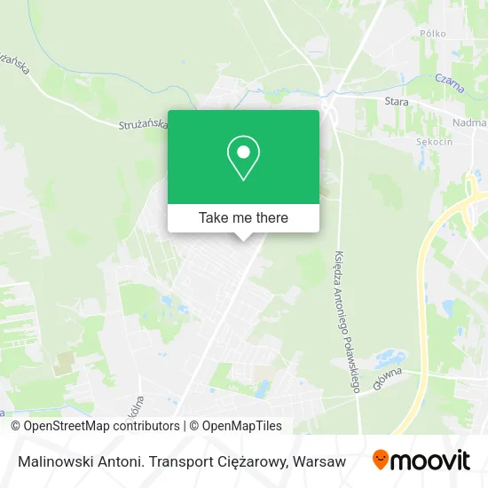 Malinowski Antoni. Transport Ciężarowy map
