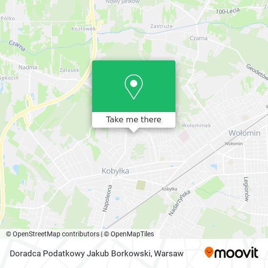 Doradca Podatkowy Jakub Borkowski map