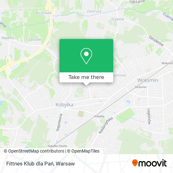 Fittnes Klub dla Pań map