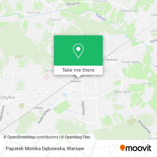 Papatek Monika Dębowska map