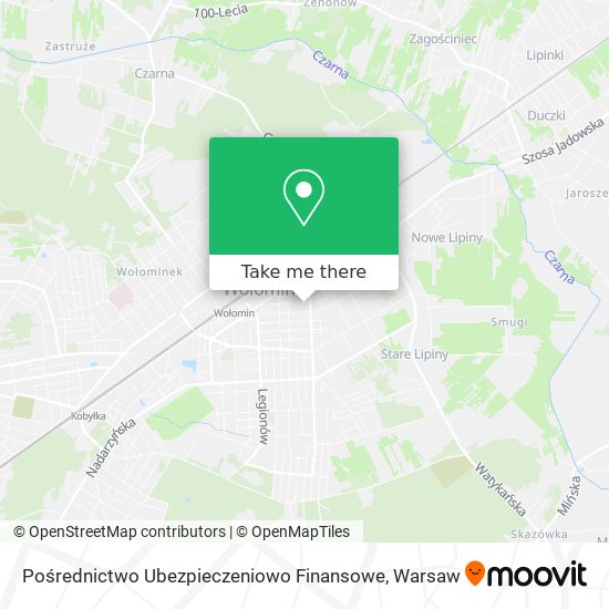 Pośrednictwo Ubezpieczeniowo Finansowe map