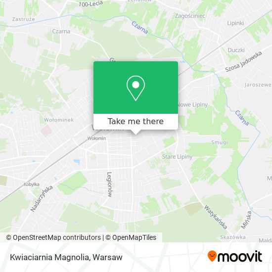 Kwiaciarnia Magnolia map