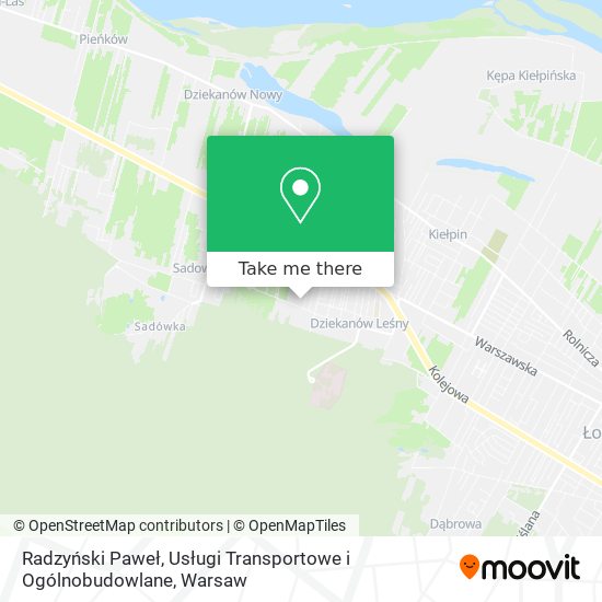 Radzyński Paweł, Usługi Transportowe i Ogólnobudowlane map