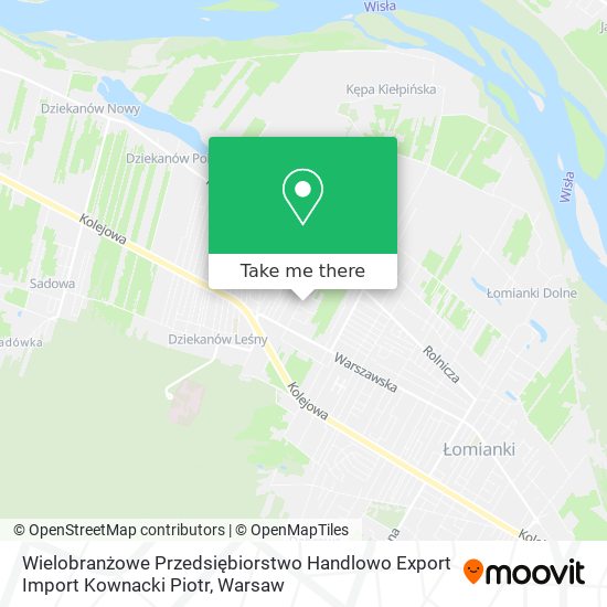 Wielobranżowe Przedsiębiorstwo Handlowo Export Import Kownacki Piotr map