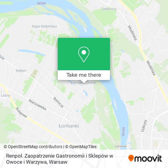 Renpol. Zaopatrzenie Gastronomii i Sklepów w Owoce i Warzywa map