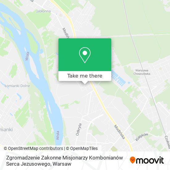 Карта Zgromadzenie Zakonne Misjonarzy Kombonianów Serca Jezusowego