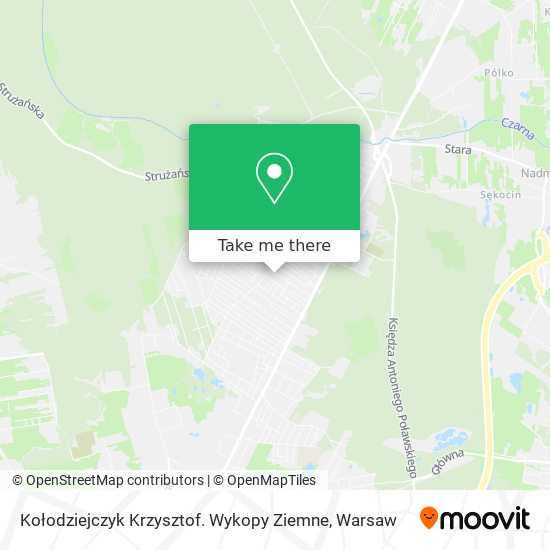 Kołodziejczyk Krzysztof. Wykopy Ziemne map