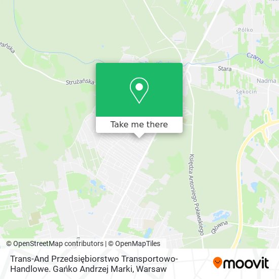 Trans-And Przedsiębiorstwo Transportowo-Handlowe. Gańko Andrzej Marki map