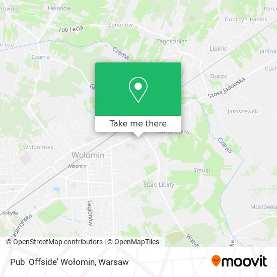 Pub 'Offside' Wołomin map