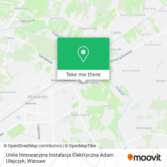 Unite Innowacyjna Instalacja Elektryczna Adam Ulejczyk map