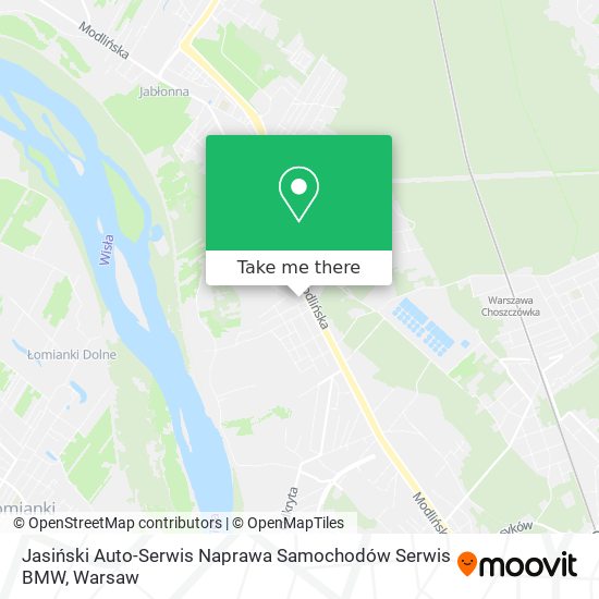 Jasiński Auto-Serwis Naprawa Samochodów Serwis BMW map