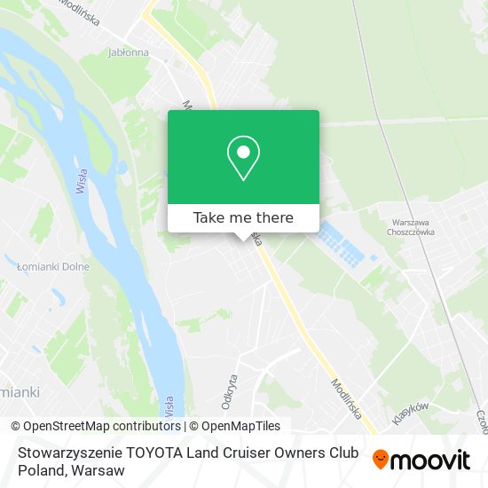 Stowarzyszenie TOYOTA Land Cruiser Owners Club Poland map