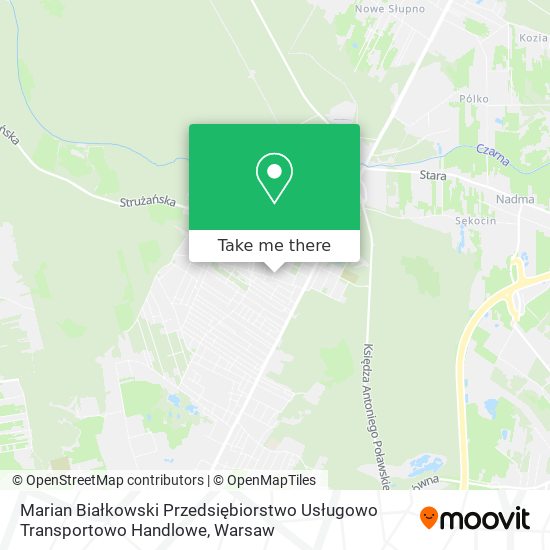 Marian Białkowski Przedsiębiorstwo Usługowo Transportowo Handlowe map