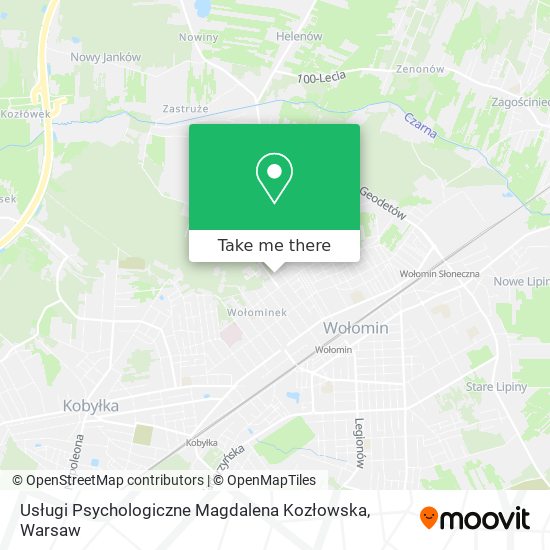 Usługi Psychologiczne Magdalena Kozłowska map