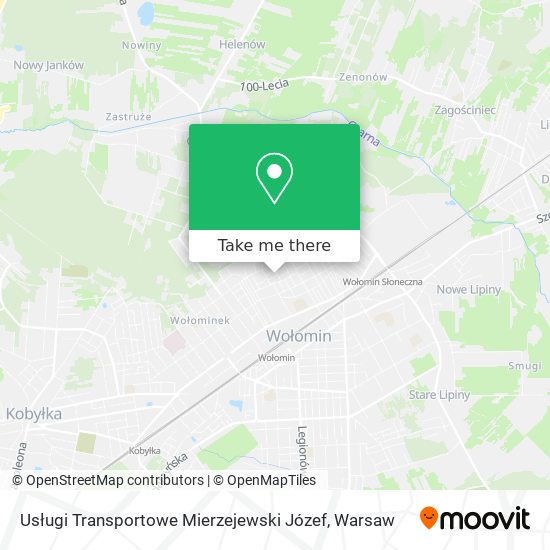 Usługi Transportowe Mierzejewski Józef map