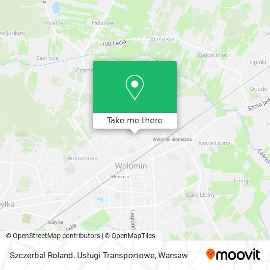 Szczerbal Roland. Usługi Transportowe map