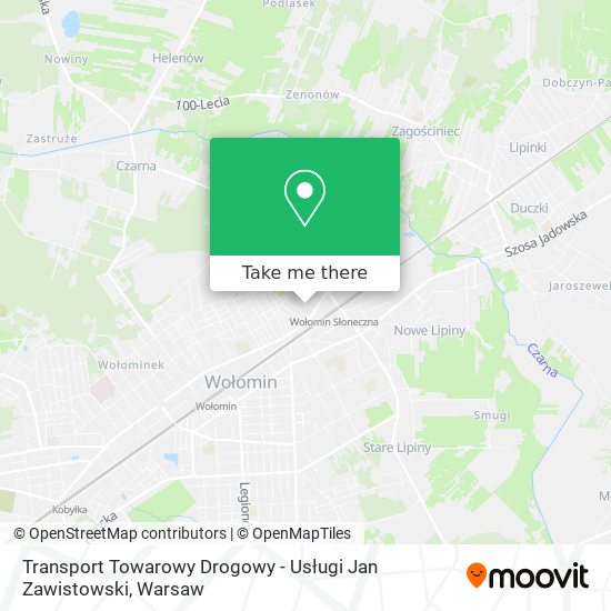 Карта Transport Towarowy Drogowy - Usługi Jan Zawistowski