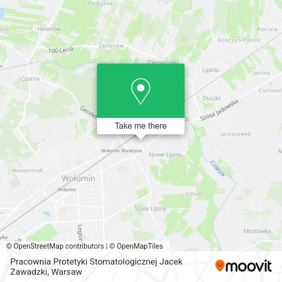 Карта Pracownia Protetyki Stomatologicznej Jacek Zawadzki