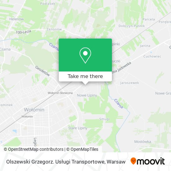 Olszewski Grzegorz. Usługi Transportowe map