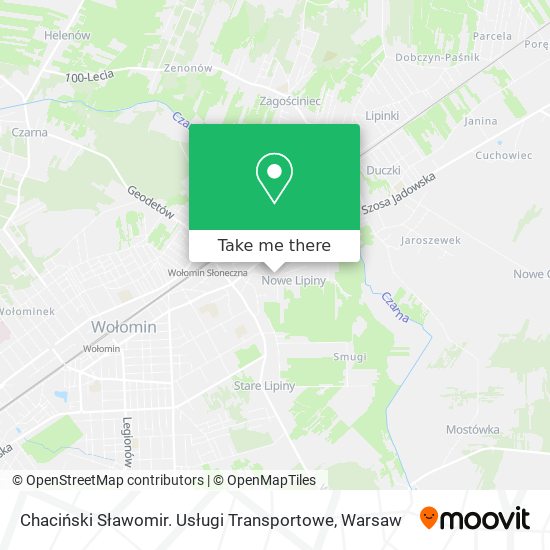 Chaciński Sławomir. Usługi Transportowe map