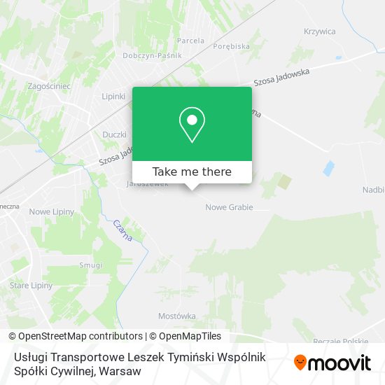 Usługi Transportowe Leszek Tymiński Wspólnik Spółki Cywilnej map