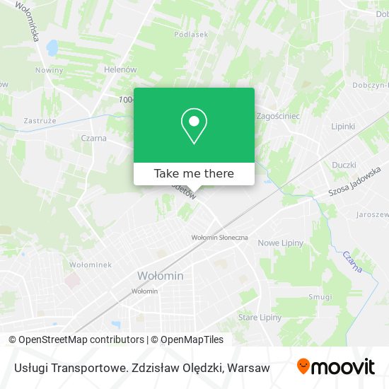 Usługi Transportowe. Zdzisław Olędzki map