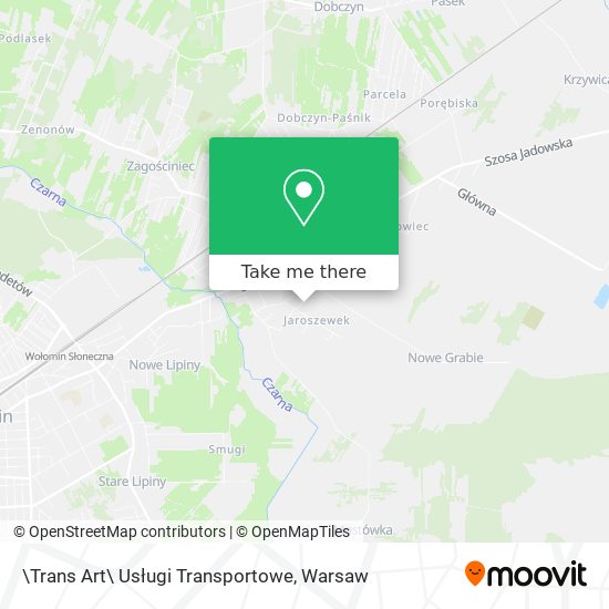 \Trans Art\ Usługi Transportowe map