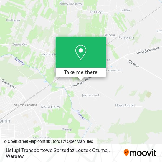 Usługi Transportowe Sprzedaż Leszek Czumaj map