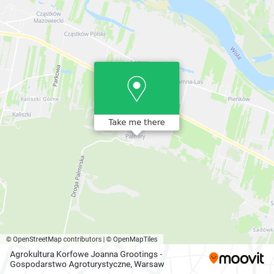 Agrokultura Korfowe Joanna Grootings - Gospodarstwo Agroturystyczne map