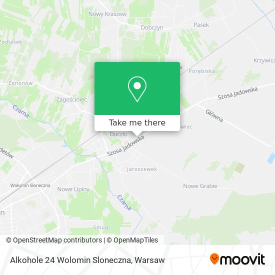 Alkohole 24 Wolomin Sloneczna map