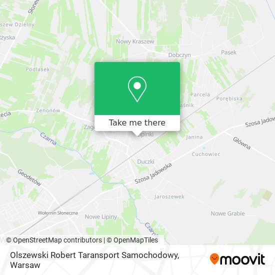 Карта Olszewski Robert Taransport Samochodowy