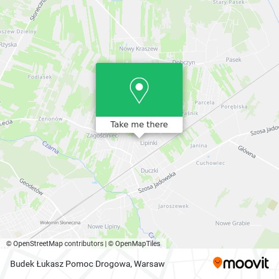 Budek Łukasz Pomoc Drogowa map