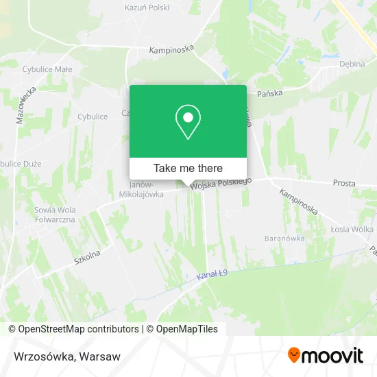 Wrzosówka map