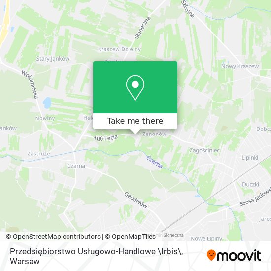 Przedsiębiorstwo Usługowo-Handlowe \Irbis\ map