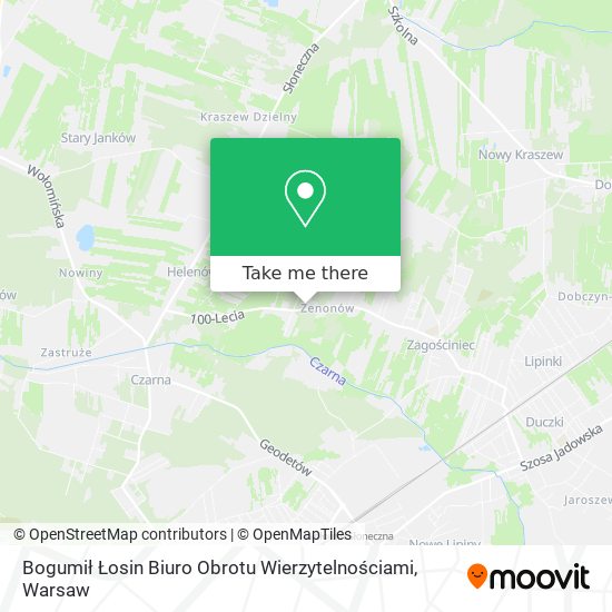 Bogumił Łosin Biuro Obrotu Wierzytelnościami map