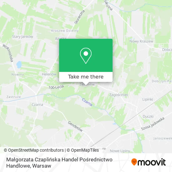Małgorzata Czaplińska Handel Pośrednictwo Handlowe map